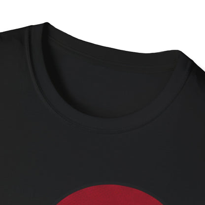 Half Heart Graphic T‑Shirt — Minimal Red Heart Tee