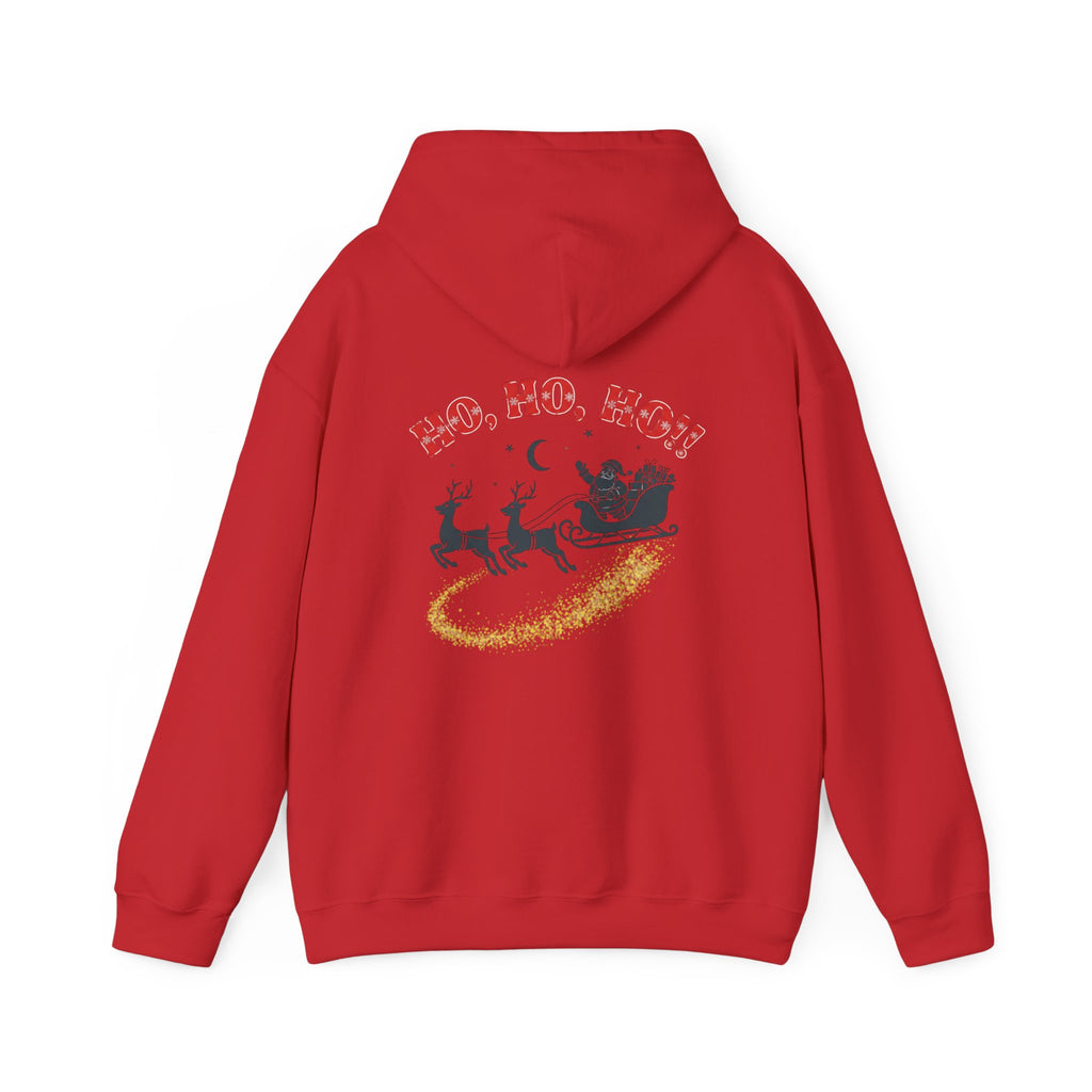 Christmas Hoodie - 'Merry Christmas to Everyone' Front & 'HO, HO, HO!!' Back Holiday Sweatshirt