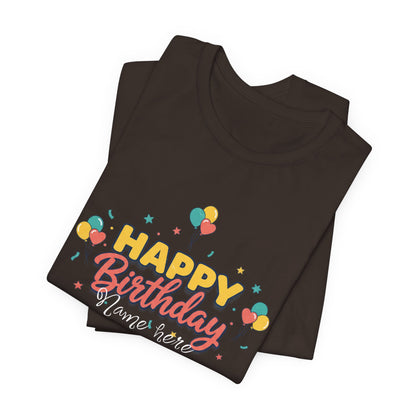 Personalized Happy Birthday Tee
