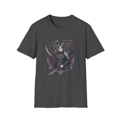 Gothic Demon Hunter T-Shirt — Knight with Wings Illustration