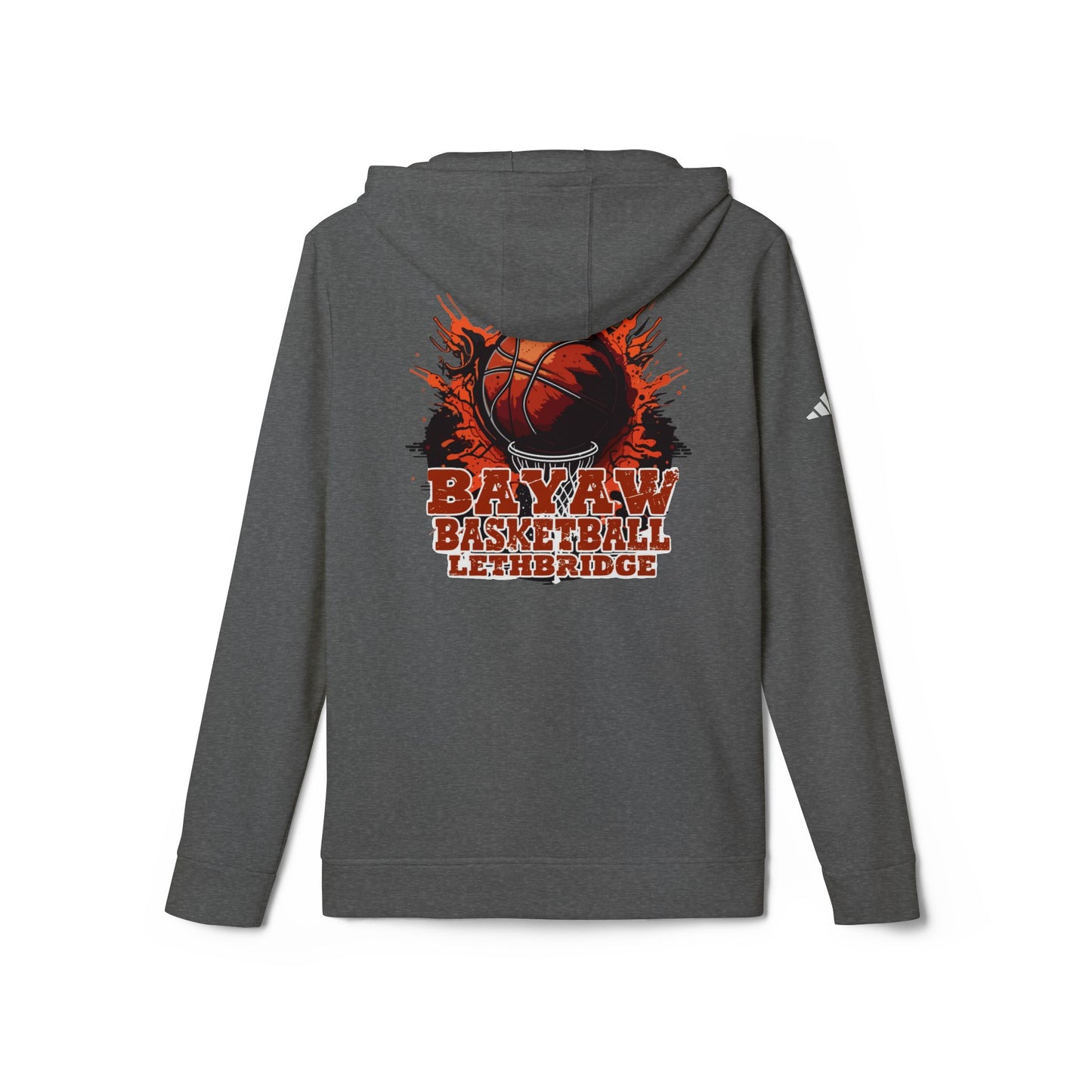 Rebel Basketball League Hoodie — Bold Grunge Basketball Logo