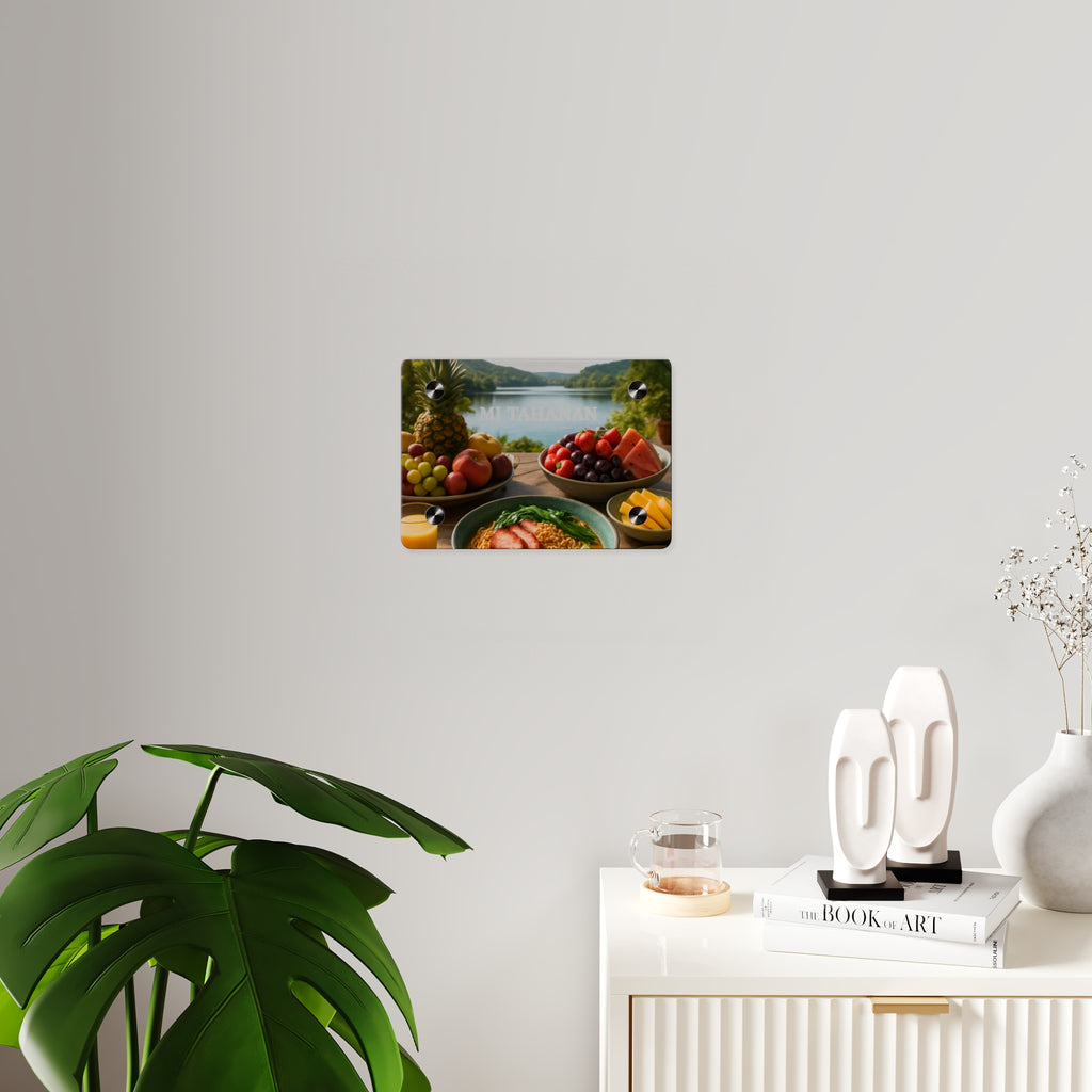 Acrylic Wall Art Panel – 'MI TAHANAN' Lakeside Breakfast Scene