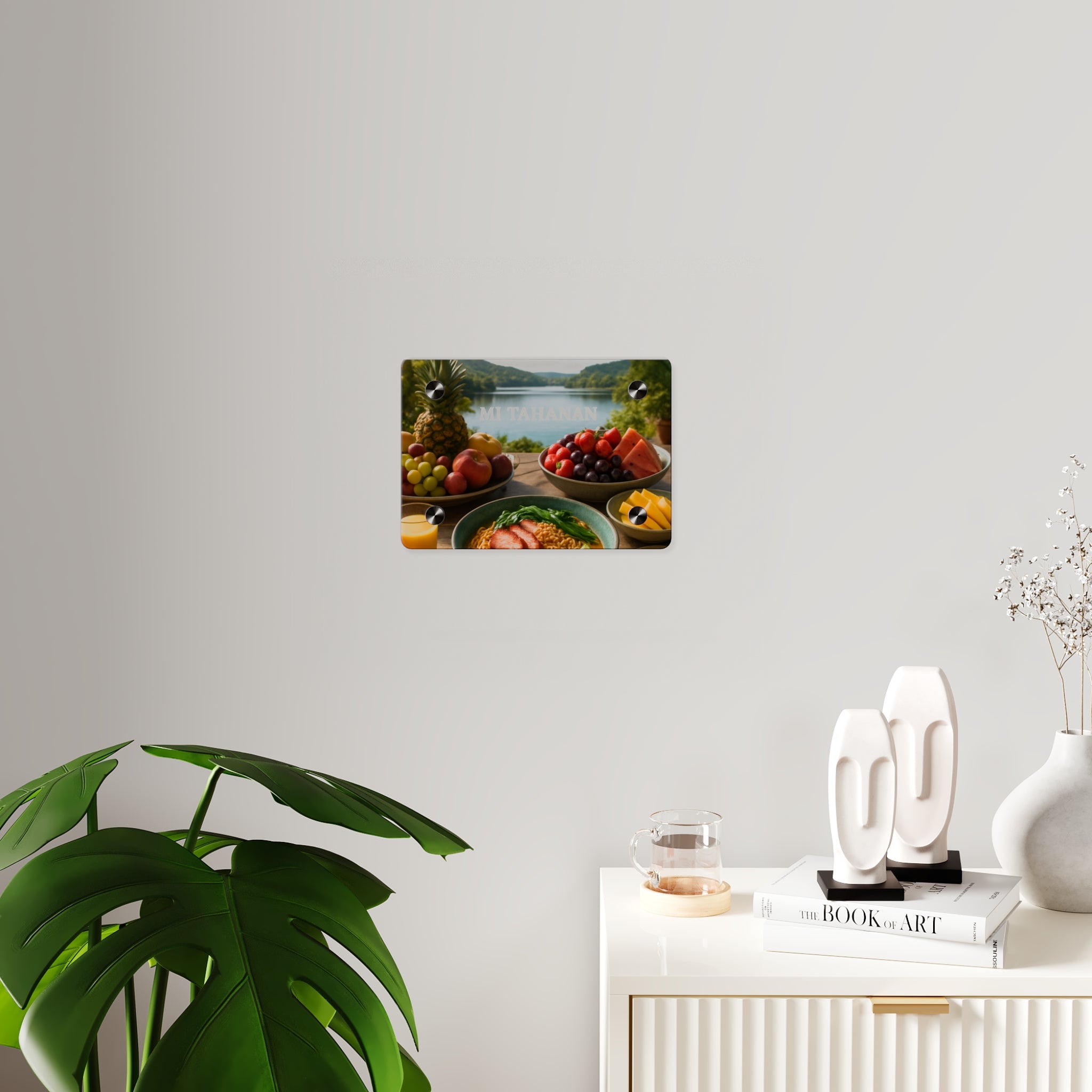 Acrylic Wall Art Panel – 'MI TAHANAN' Lakeside Breakfast Scene