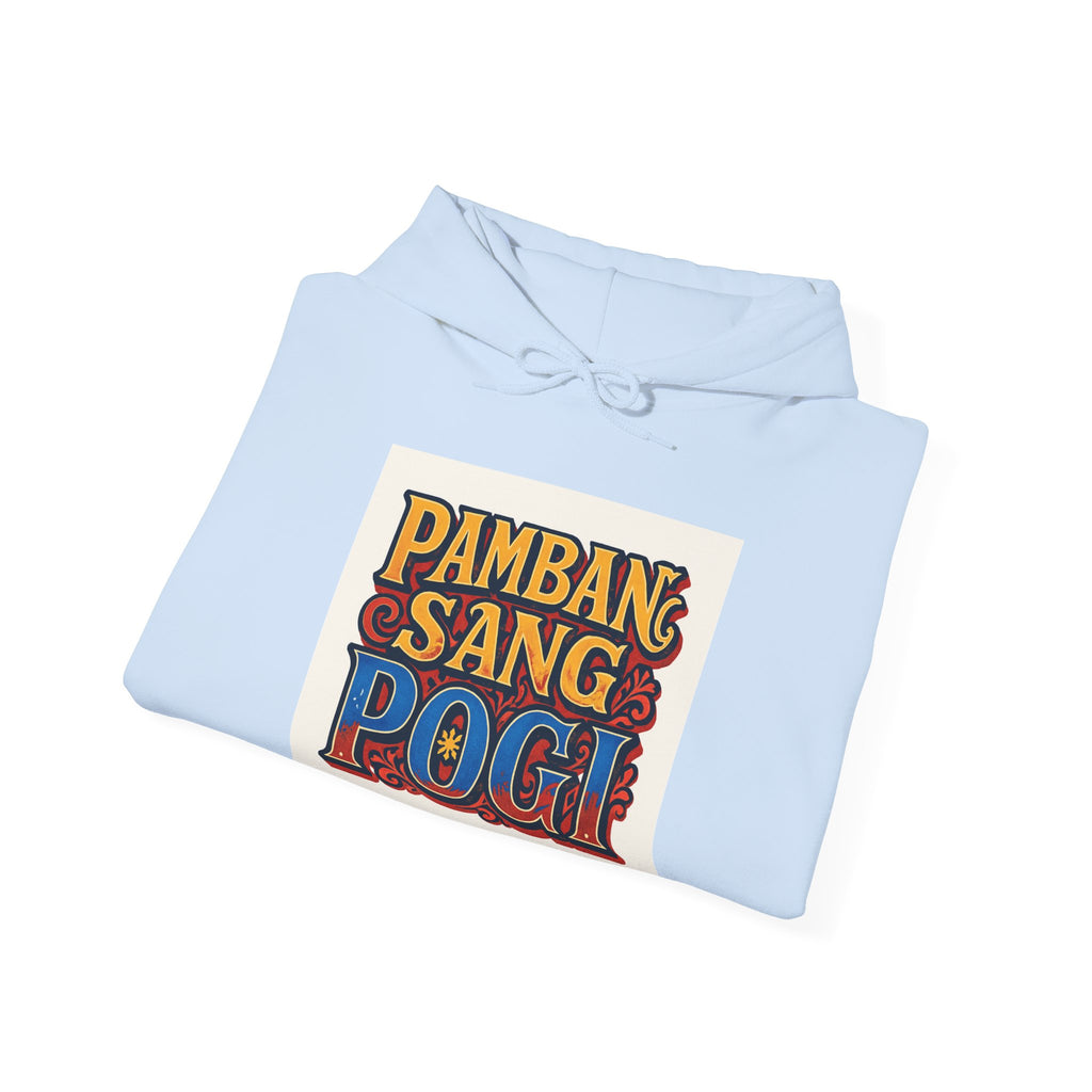 Filipino Pride Hoodie — "Pambansang Pogi" Retro Lettering Pullover