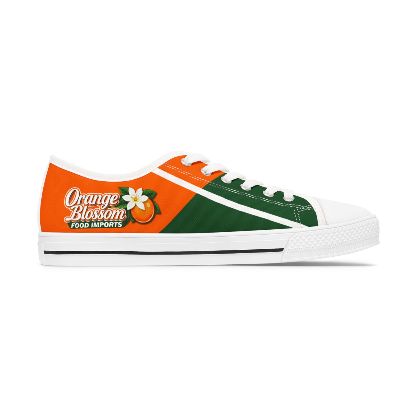 Orange Blossom Personalized Casual Canvas Shoes for Women