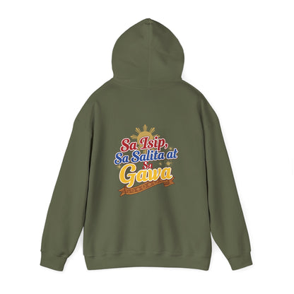 Pinay sa Isip sa Salita at sa Gawa — Filipino Pride Pullover Hoodie