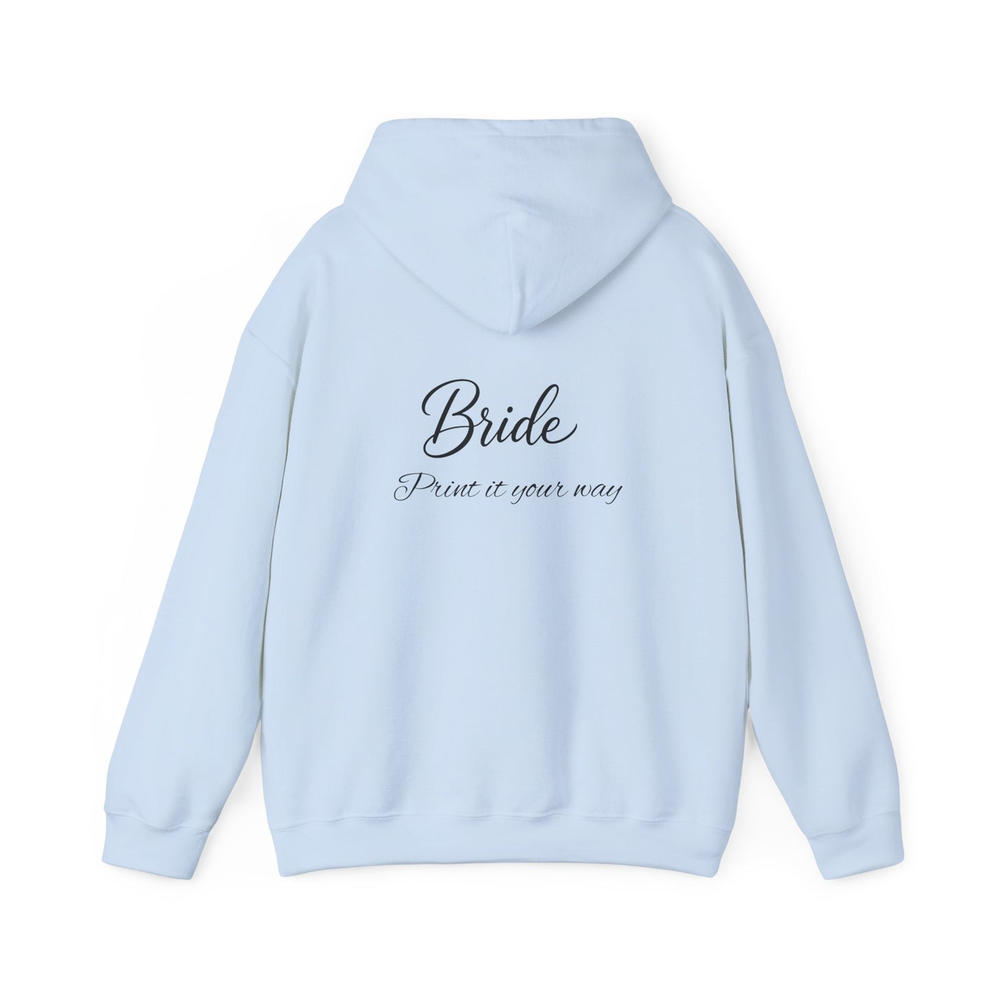 "Bride" Script Hoodie — Bridal Wedding Party Pullover