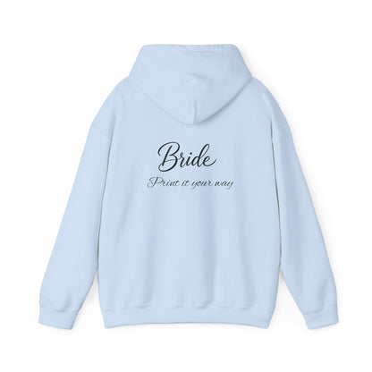"Bride" Script Hoodie — Bridal Wedding Party Pullover