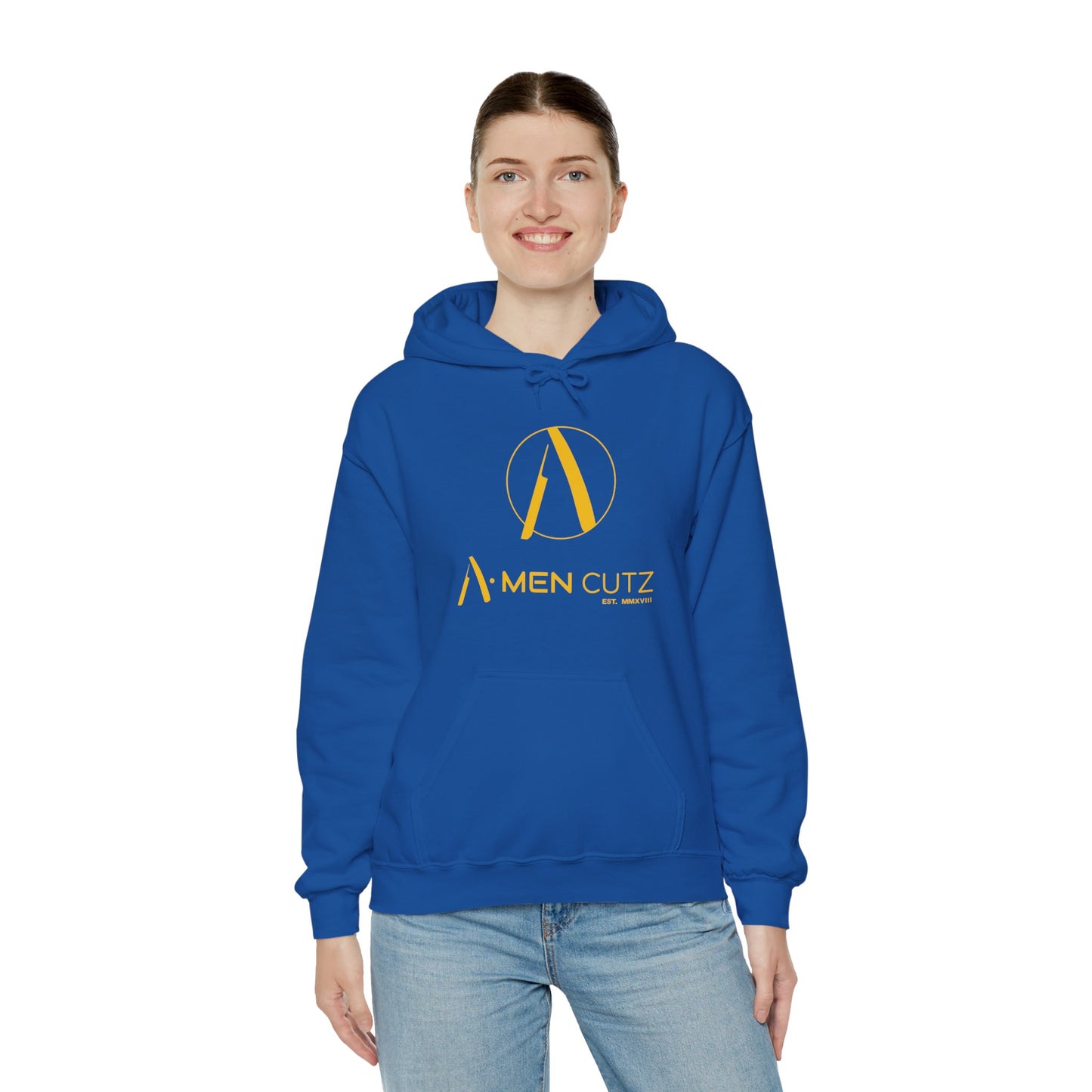 A Men Cutz Unisex Heavy Blend™ Hooded Sweatshirt