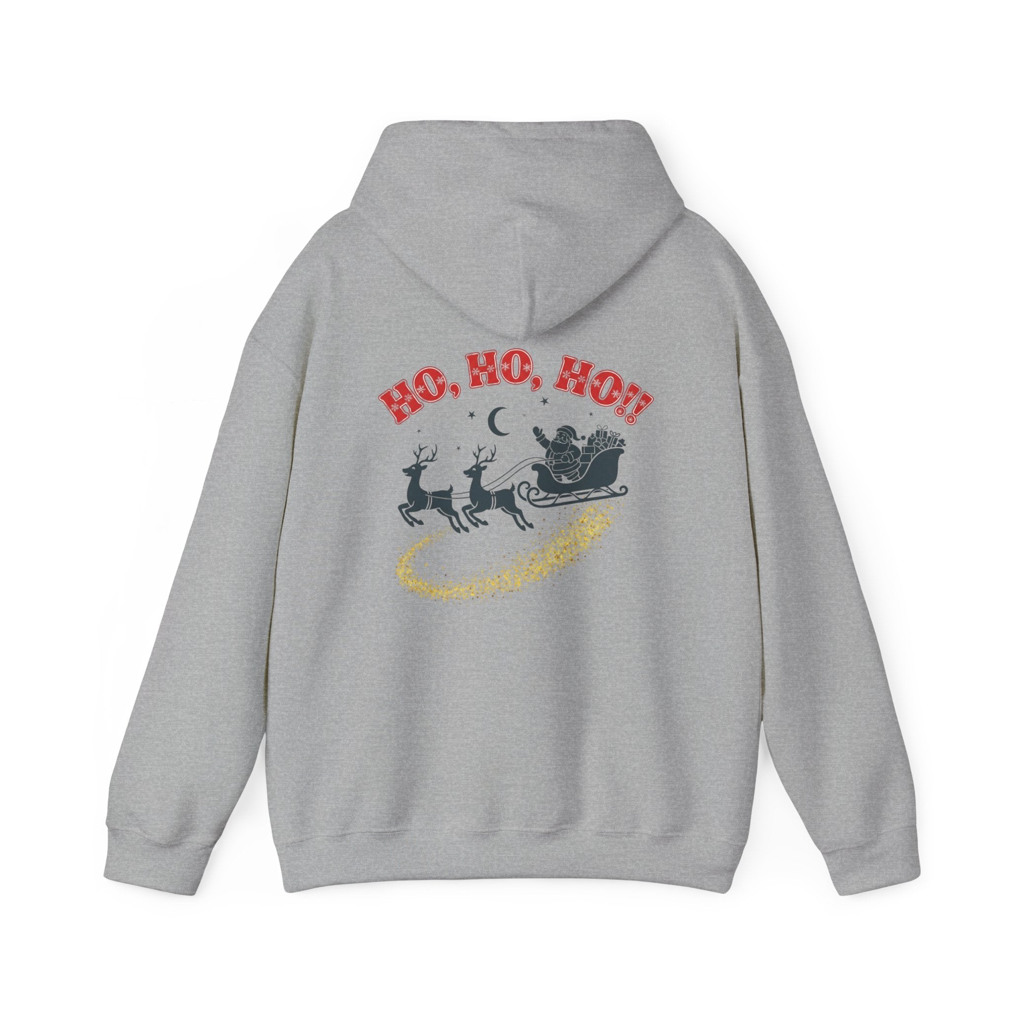Christmas Hoodie - 'Merry Christmas to Everyone' Front & 'HO, HO, HO!!' Back Holiday Sweatshirt