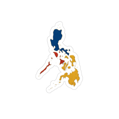 Philippines Map Die-Cut Vinyl Sticker — Transparent Outdoor Weatherproof