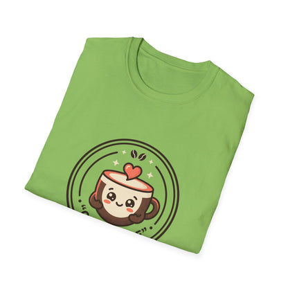T-Shirt — Caffè Cutie Cute Coffee Cup Graphic Tee