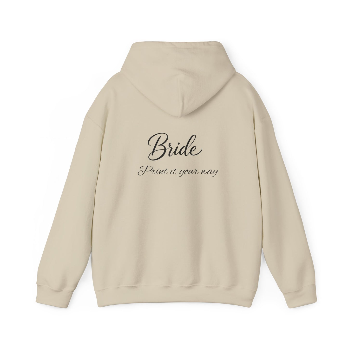 "Bride" Script Hoodie — Bridal Wedding Party Pullover