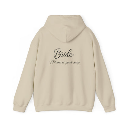 "Bride" Script Hoodie — Bridal Wedding Party Pullover