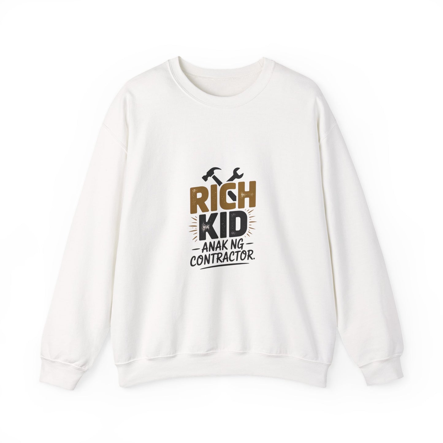 Rich Kid Anak ng Contractor Unisex Heavy Blend™ Crewneck Sweatshirt