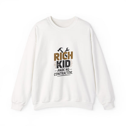 Rich Kid Anak ng Contractor Unisex Heavy Blend™ Crewneck Sweatshirt