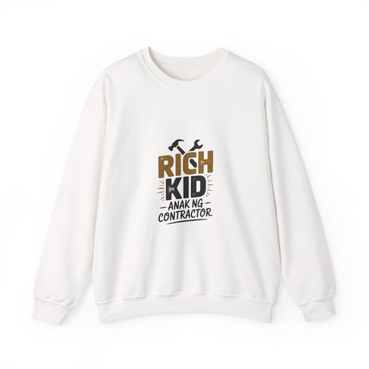 Rich Kid Anak ng Contractor Unisex Heavy Blend™ Crewneck Sweatshirt
