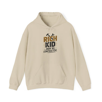 Rich Kid Anak ng Contractor Unisex Heavy Blend™ Hooded Sweatshirt