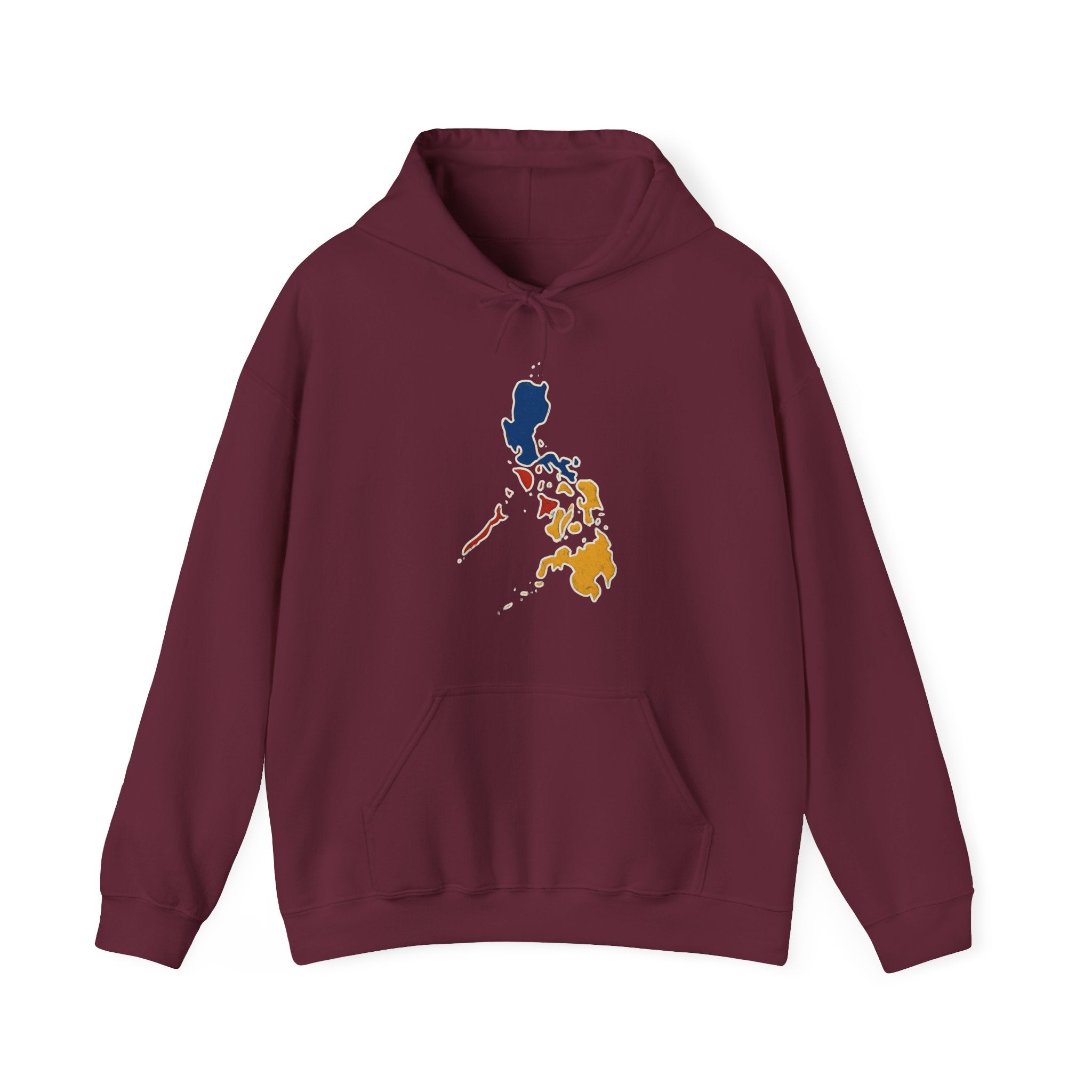 Philippines Map & Heraldic Eagle Hoodie — Filipino Pride Pullover