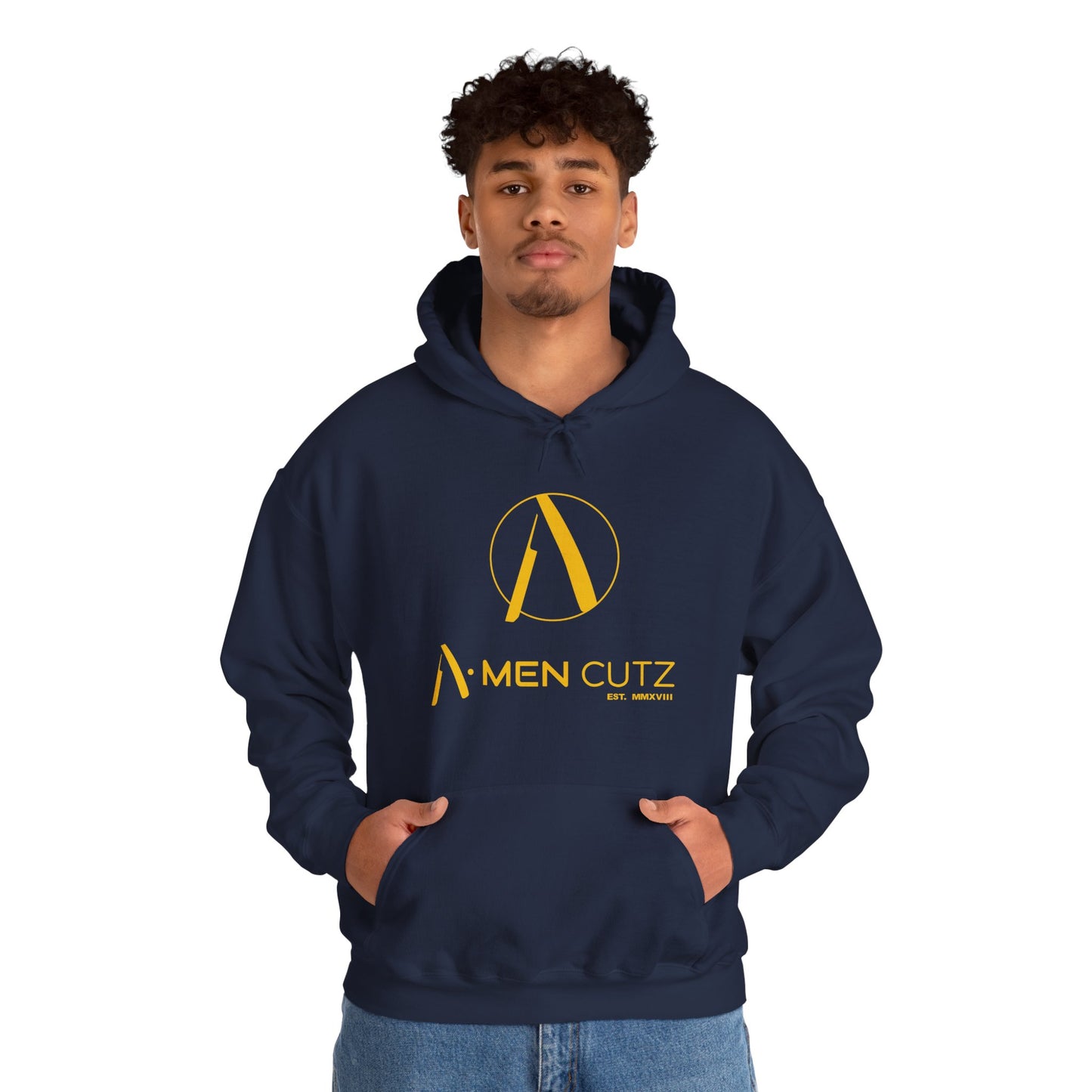 A Men Cutz Unisex Heavy Blend™ Hooded Sweatshirt