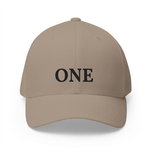 ONE Embroidered Cap — Structured Closed-Back Baseball Hat