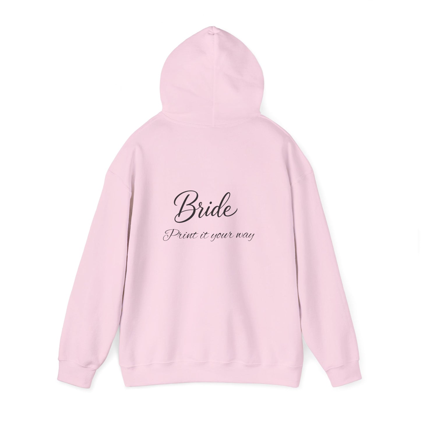 "Bride" Script Hoodie — Bridal Wedding Party Pullover