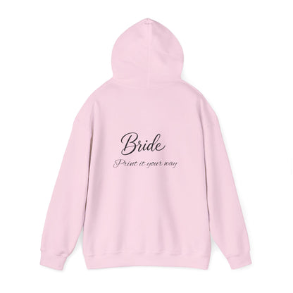 "Bride" Script Hoodie — Bridal Wedding Party Pullover
