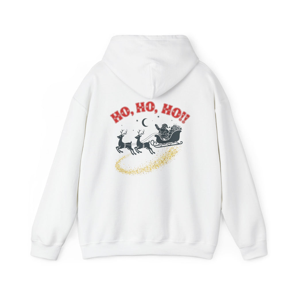 Christmas Hoodie - 'Merry Christmas to Everyone' Front & 'HO, HO, HO!!' Back Holiday Sweatshirt