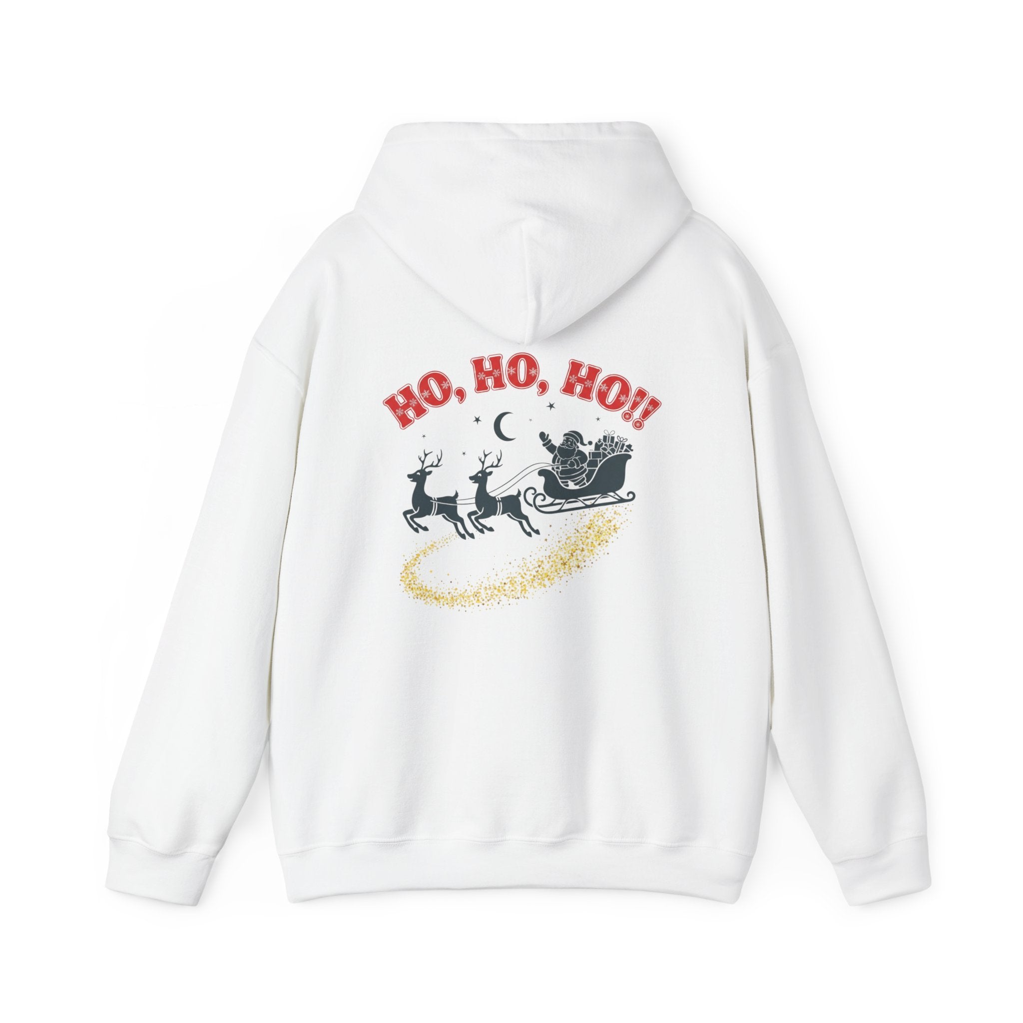 Christmas Hoodie - 'Merry Christmas to Everyone' Front & 'HO, HO, HO!!' Back Holiday Sweatshirt