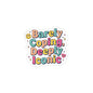 Barely Coping, Deeply Iconic Sticker | mental health humor, retro wavy text