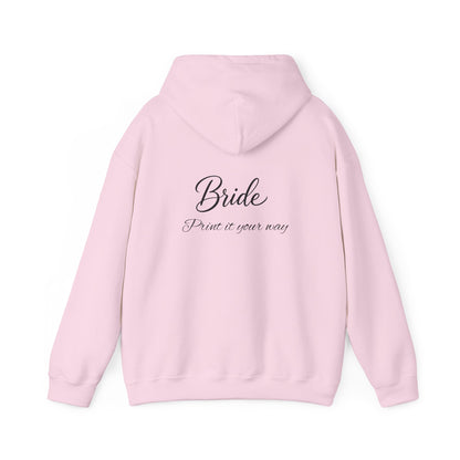 "Bride" Script Hoodie — Bridal Wedding Party Pullover
