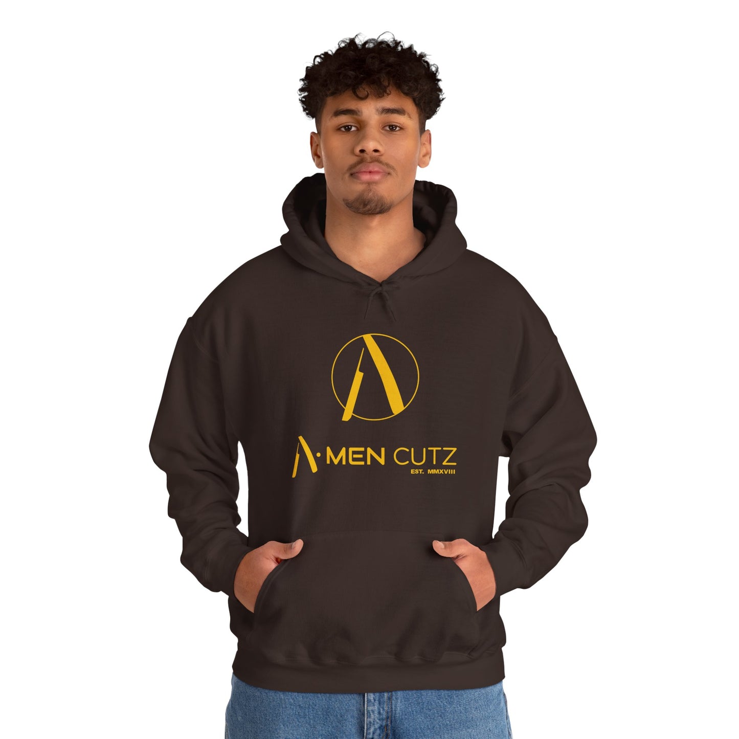 A Men Cutz Unisex Heavy Blend™ Hooded Sweatshirt