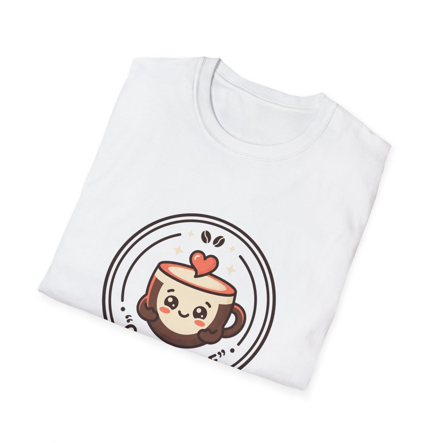 T-Shirt — Caffè Cutie Cute Coffee Cup Graphic Tee