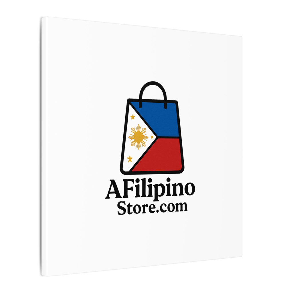 Filipino Flag Tote Logo Canvas Print — AFilipinoStore.com Matte Stretched Wall Art