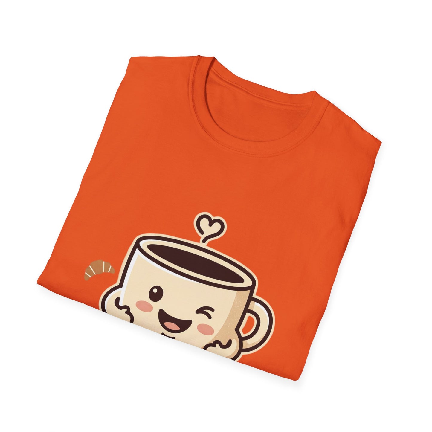 Coffee Cup T-Shirt — "Daily Hug" Cute Kawaii Coffee Tee