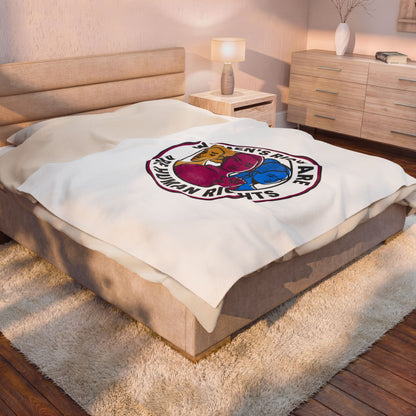 Women's Rights Are Human Rights Velveteen Plush Blanket | feminism, empowerment