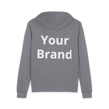 Full-Zip Hoodie — Custom "Your Brand" Chest & Back Logo