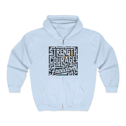 Empowering Freedom Zip-Up Hoodie