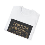 Fortune Favours The Brave T-Shirt — Inspirational Latin Motto Tee