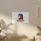 Filipino Flag Tote Logo Canvas Print — AFilipinoStore.com Matte Stretched Wall Art