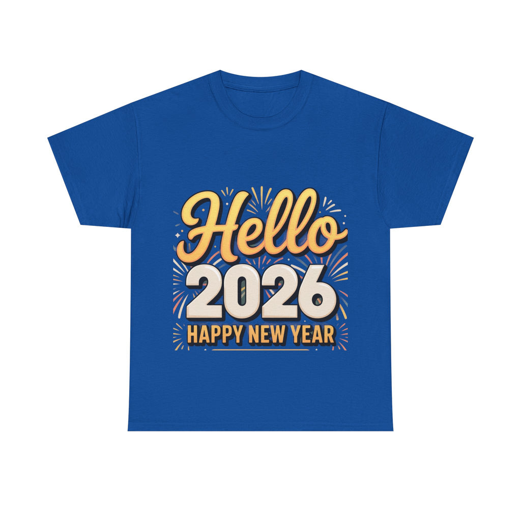 Copy of New Year Celebration Tee - Hello 2026 Happy New Year Design