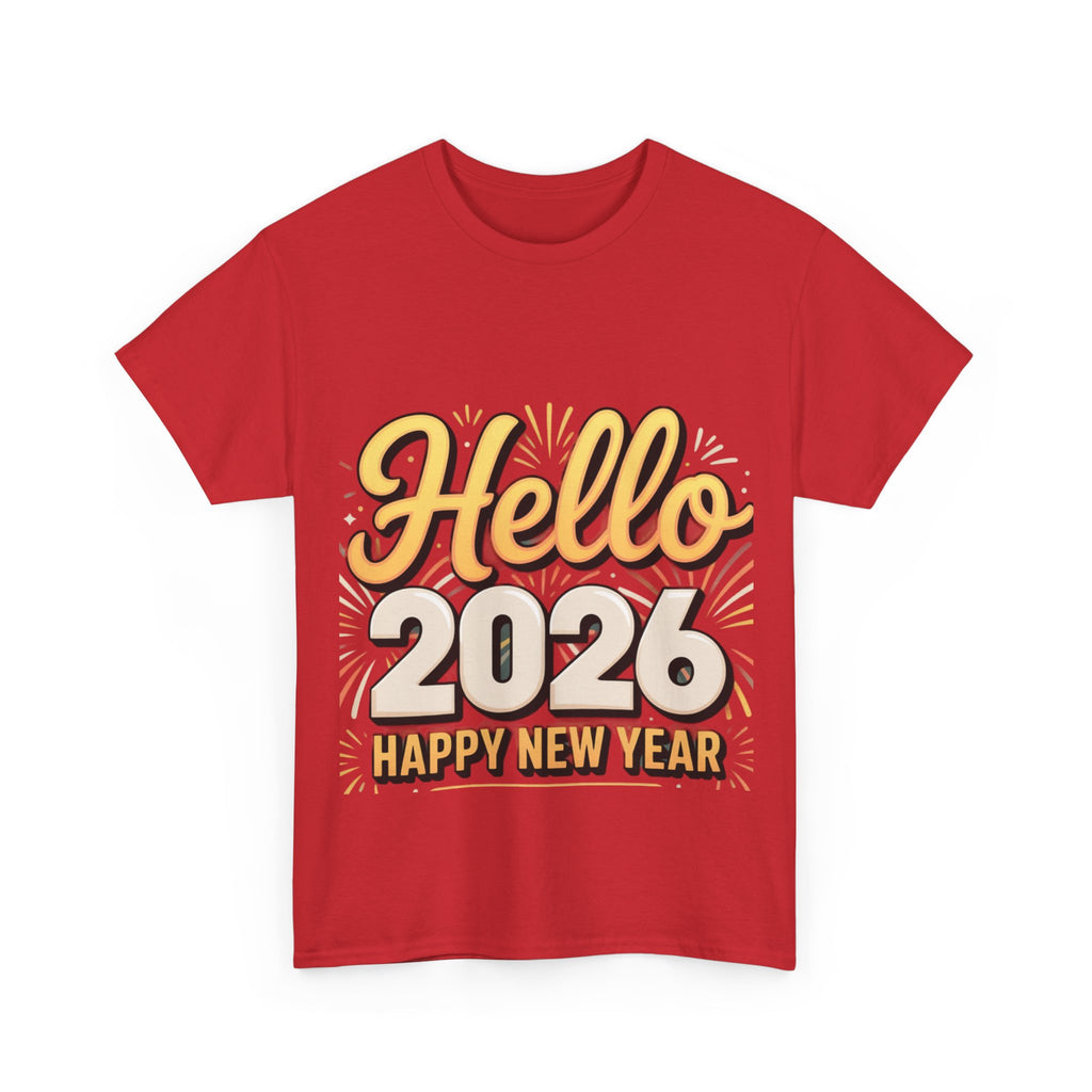 Copy of New Year Celebration Tee - Hello 2026 Happy New Year Design
