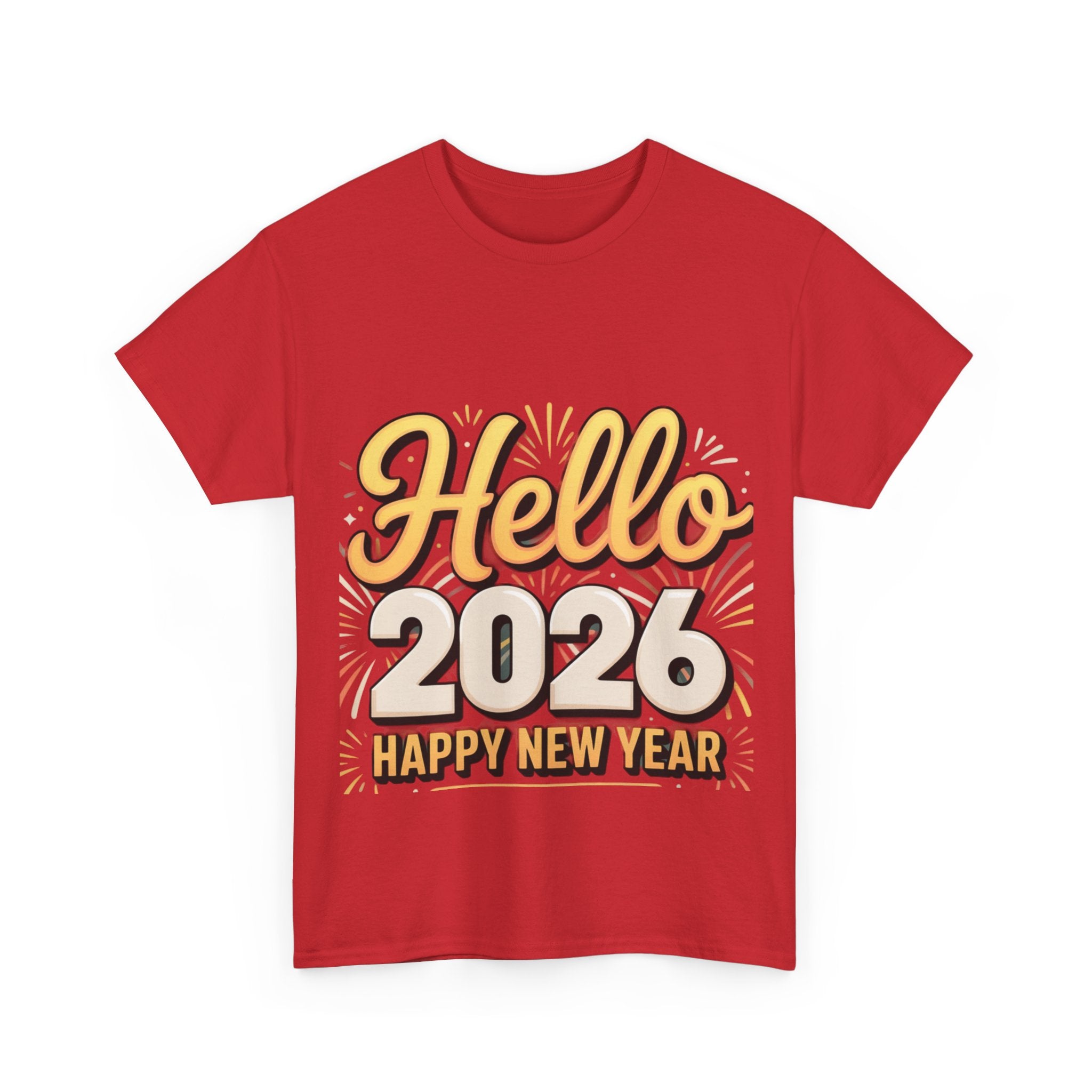 Copy of New Year Celebration Tee - Hello 2026 Happy New Year Design