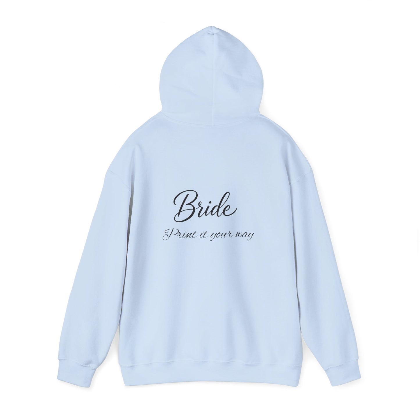 "Bride" Script Hoodie — Bridal Wedding Party Pullover