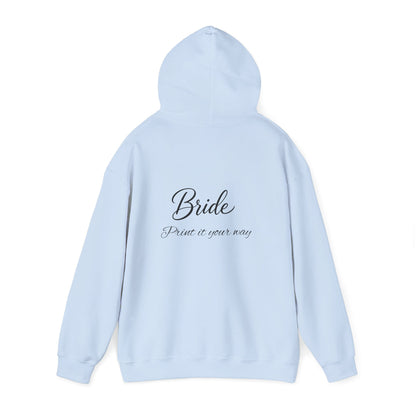 "Bride" Script Hoodie — Bridal Wedding Party Pullover