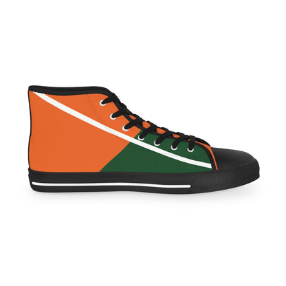 Orange Blossom Men's Personalized High Top Sneakers