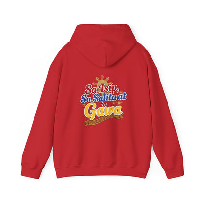 Proud Pinoy  Sa Isip Sa Salita at Sa Gawa Hoodie — Filipino Heritage Pullover