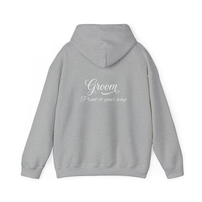 Copy of  "Bride" White Script Hoodie — Bridal Wedding Party Pullover