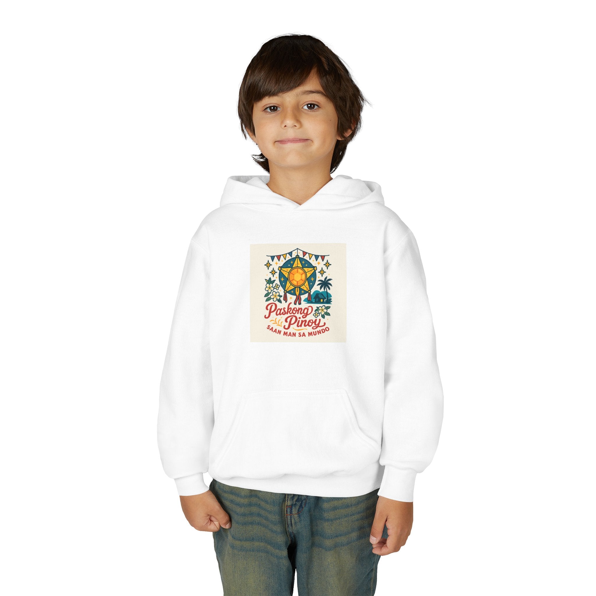 Cozy Holiday Sweatshirt, Youth Hoodie, Christmas Gift, Winter Apparel, Family Celebration Clothing, Fun Christmas Hoodie