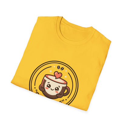 T-Shirt — Caffè Cutie Cute Coffee Cup Graphic Tee